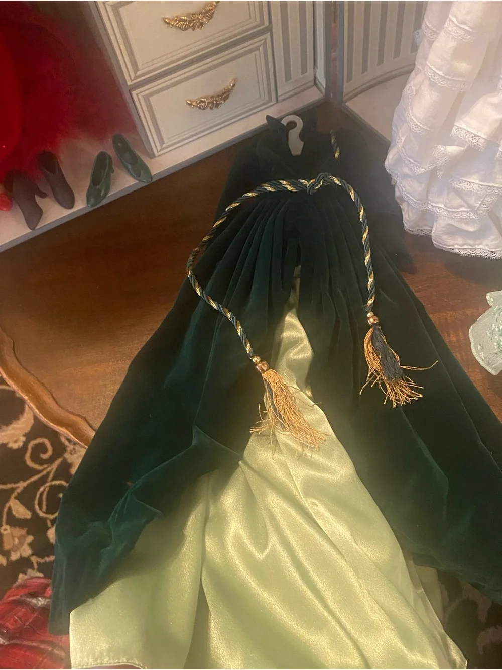 Franklin Mint scarlet O’Hara gone with the wind wardrobe box doll & accessories